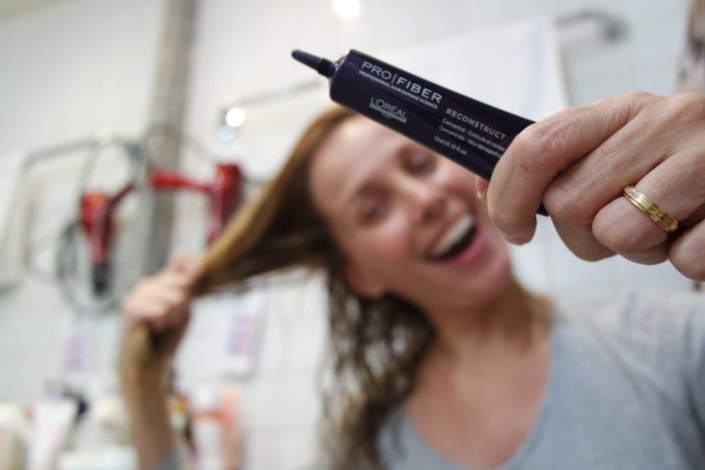 Ampola Pro Fiber Reconstruct da L'Oréal: RESENHA! 1 ampola pro fiber reconstruct blog da ana
